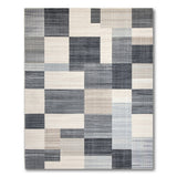 Geometric Modern Modern Geometric Grey Patchwork Area Rug