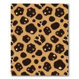 Brown and Tan Leopard Print Boho Area Rug