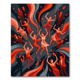 Fiery Cherry Dance Party Red Area Rug