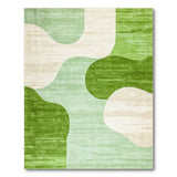 Abstract Area Organic Green Abstract Area Rug
