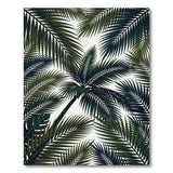 Lush Tropical Palm Leaf Area Rug