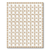 Beige and Neutral Beige Interlocking Geometric Area Rug