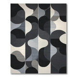 Bold Geometric Black White No. 2 Area Rug