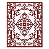Intricate Red Persian Medallion Area Rug
