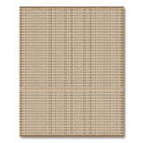 Coastal Beach Beige and Neutral Beige Woven Coastal Area Rug