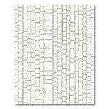 Sage Green Honeycomb Hexagon Area Rug