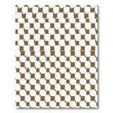 Brown Geometric Block Area Rug
