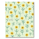 Sunny Yellow Black-Eyed Susan Floral Area Rug