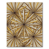 Beige and Neutral Beige Starburst Geometric Area Rug