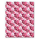 Whimsical Pink Flamingo Flower Area Rug