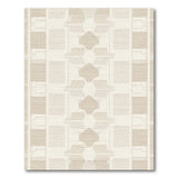 Beige Geometric Lattice No. 3 Area Rug