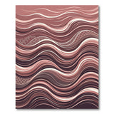 Abstract Area Pink Abstract Wave Area Rug