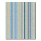 Navy Blue and Beige Vertical Striped Woven Rug