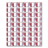 Vibrant Pink Purple Geometric Modern Area Rug