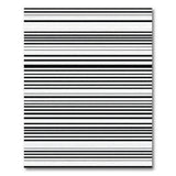 Stripe Geometric Modern Bold Black White Horizontal Stripe Area Rug