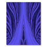 Purple Swirling Waves Abstract Area Rug