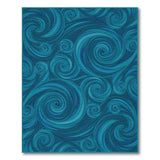Blue and Teal Swirl Blue Teal Swirl Abstract Area Rug
