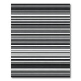 Black and White Geometric Modern Bold Black White Horizontal Stripe Area Rug