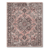 Pink Distressed Vintage Distressed Vintage Area Rug