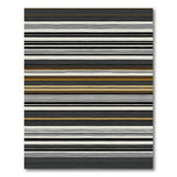 Bold Black White Striped No. 8 Area Rug