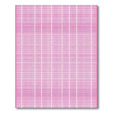 Pink Dot Grid Geometric Area Rug