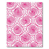 Pink Hypnotic Pink Swirl Abstract Area Rug