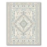 Heritage Tribal Blue and Teal Blue Teal Heritage Tribal Area Rug