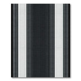 Black and White Black White Halftone Stripe Area Rug