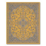 Floral Vintage Yellow Floral Medallion Area Rug
