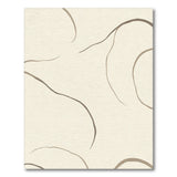Beige Wavy Abstract No. 4 Area Rug