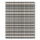 Black White Plaid Stripe Area Rug