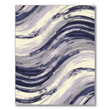 Purple Abstract Swirl Area Rug