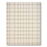 Beige Plaid Check Woven Area Rug