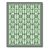 Mint Green Heritage Tribal Area Rug
