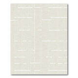 Neutral Grid Geometric Area Rug