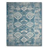Distressed Teal Southwestern Area Rug