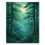 Moonlit Enchanted Forest Area Rug
