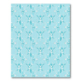 Blue and Teal Teal Blue Geometric Modern Area Rug