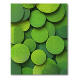 Plush Green Moss Circles Area Rug