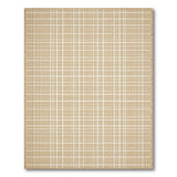 Coastal Beach Beige and Neutral Beige Woven Grid Area Rug
