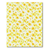Sunny Yellow Daisy Scatter Area Rug