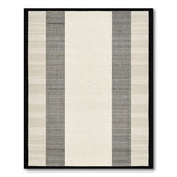 Beige Gray Striped Neutral Area Rug