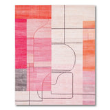 Geometric Modern Vibrant Geometric Abstract Area Rug