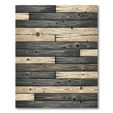 Rustic Farmhouse Rustic Barnwood Plank Area Rug