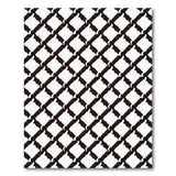 Black White Geometric Lattice Black and White Area Rug