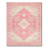 Pink Ivory Heritage Tribal Area Rug