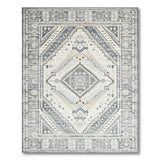 Grey Geometric Southwestern Diamond Area Rug