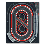 Red Checkered Racing Infinity Loop Rug