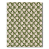 Sage Green Abstract Fish Geometric Area Rug