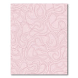 Fluid Pink Wave Abstract Area Rug